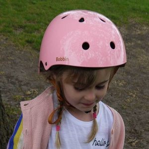 casco bobbin rosa niña